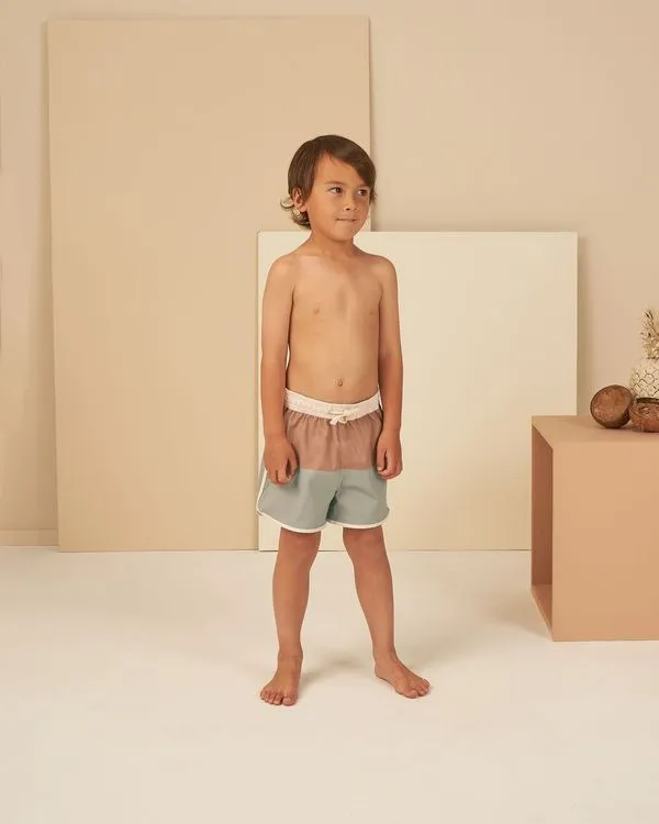 The Swim Trunk by Rylee   Cru - Colour Block - BABY