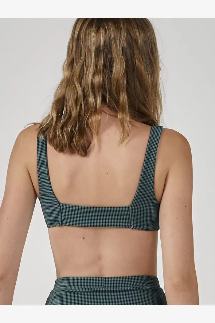 THRILLS PARADISE CODE PARALLEL BIKINI TOP - MALLARD GREEN