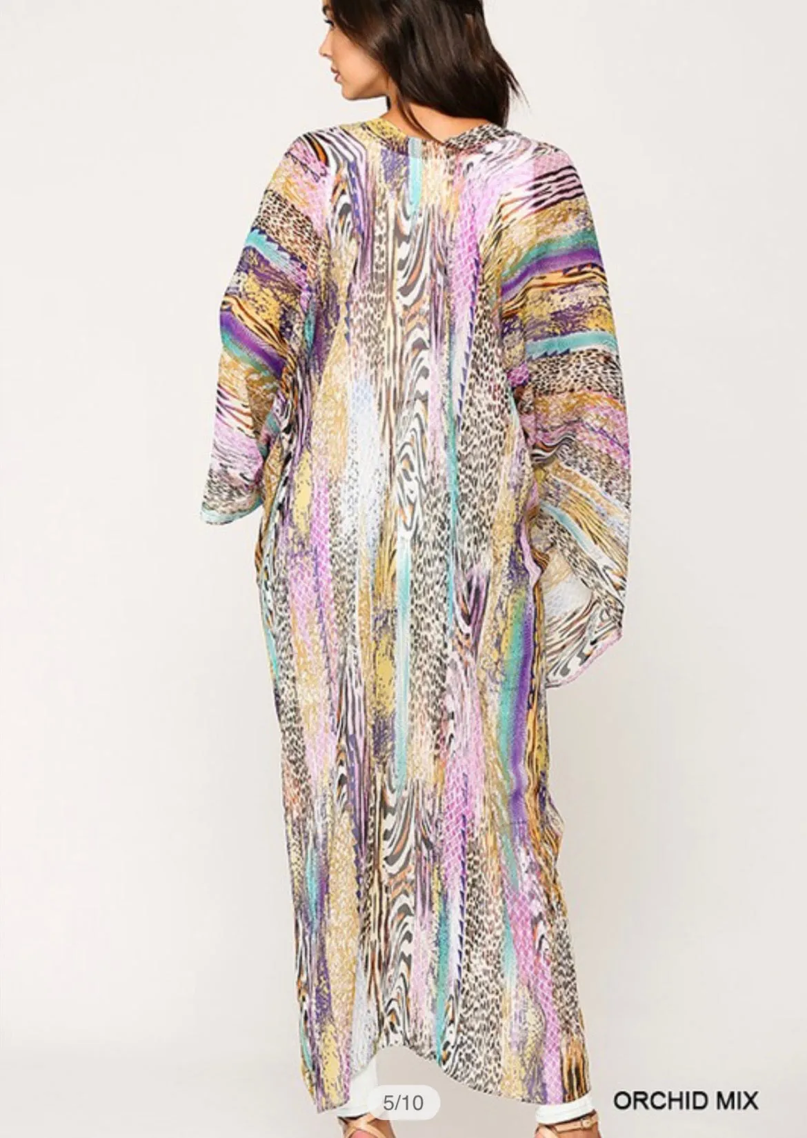Too Haute Kimono• Maxi length open front kimono