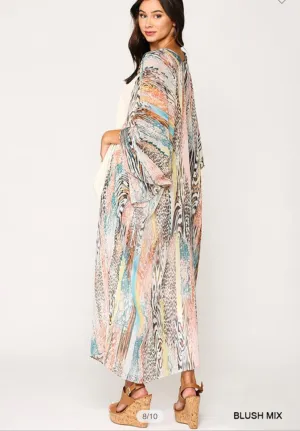 Too Haute Kimono• Maxi length open front kimono