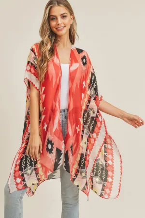 TRIBAL PATTERN KIMONO