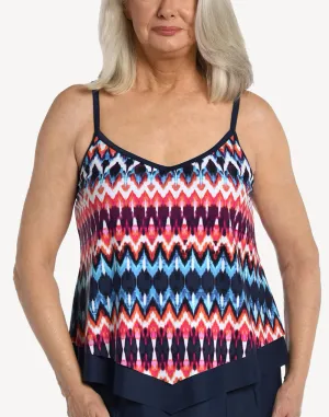 Tribal Times Flutter Tankini Top