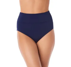 TRIMSHAPER- WOMEN'S SOLID YOKE SWIM BOTTOM