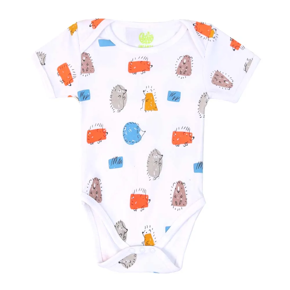 Unisex Romper Animals - White | Bachaa Party Baby Clothes Rompers