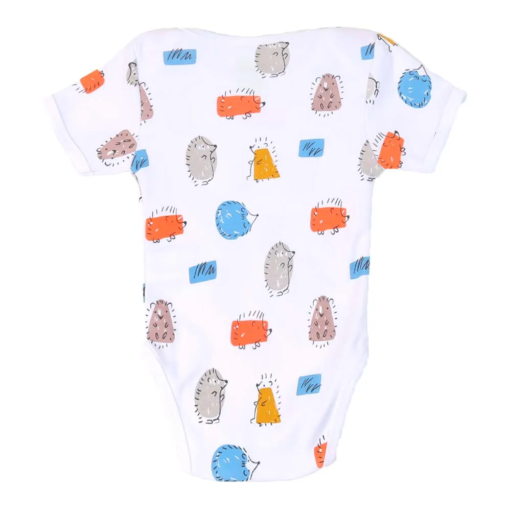 Unisex Romper Animals - White | Bachaa Party Baby Clothes Rompers