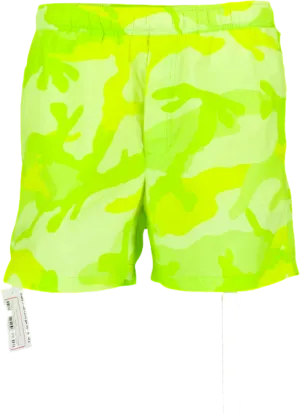 Valentino Neon Green Camo Swim Shorts UK S/M