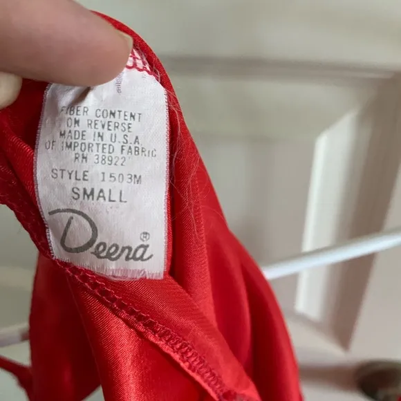 Vintage Red slip dress