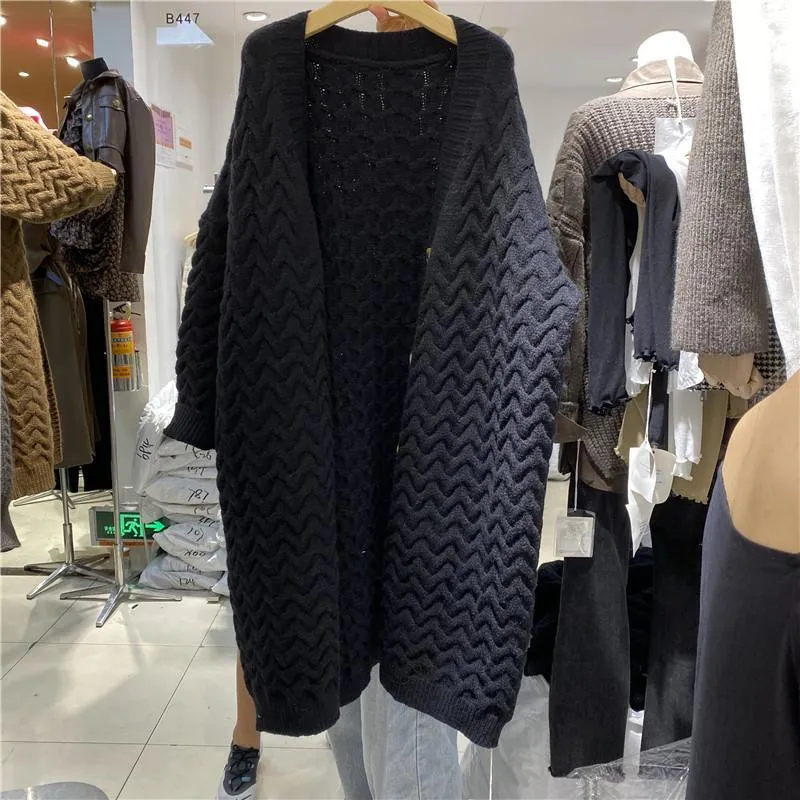 Vintage Women Knitting Plus Sizes Cardigan Sweaters