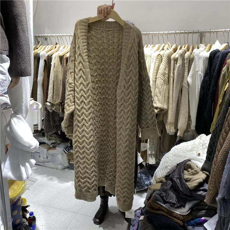 Vintage Women Knitting Plus Sizes Cardigan Sweaters