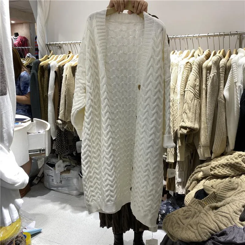 Vintage Women Knitting Plus Sizes Cardigan Sweaters