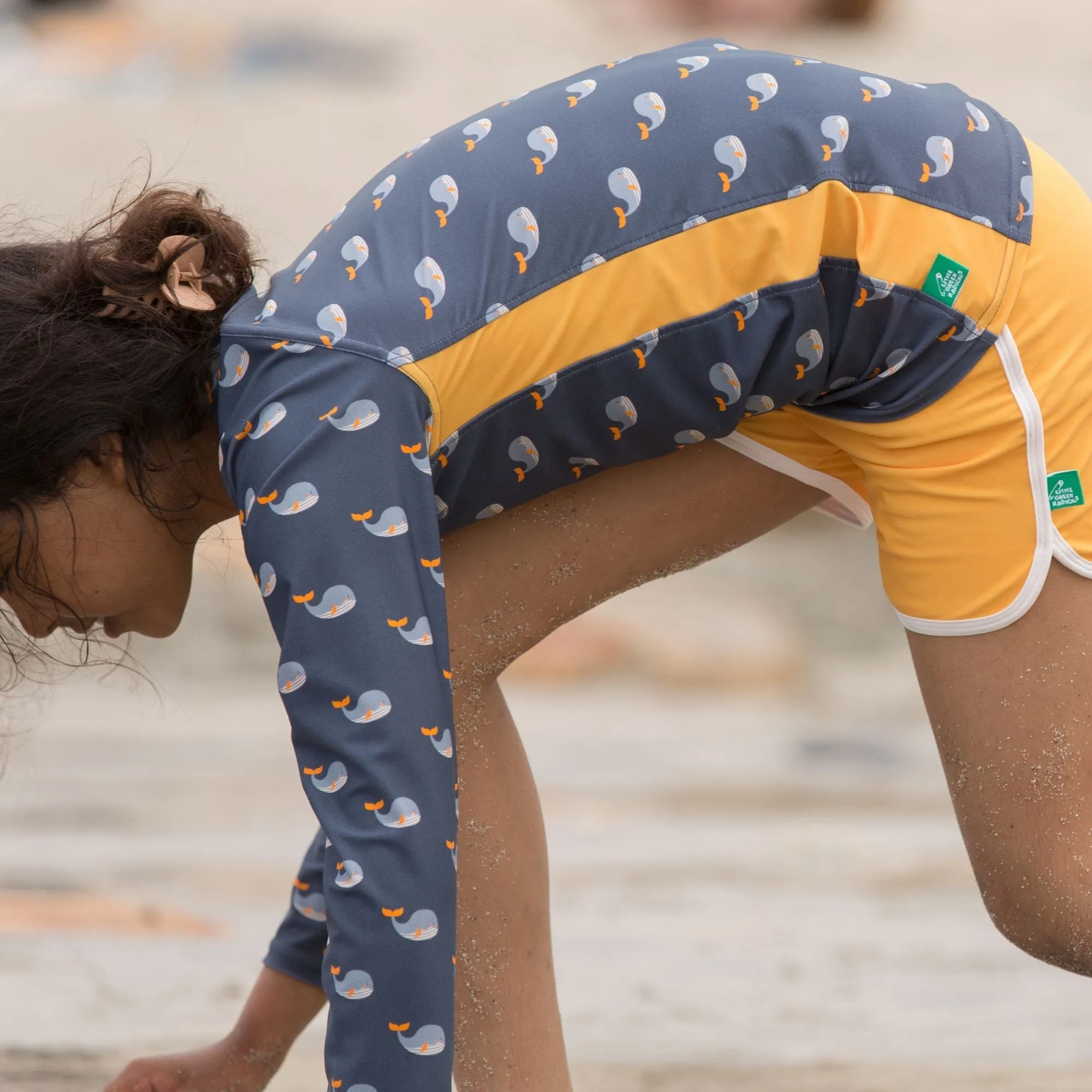 Whale Song UPF 50  Sunsafe Long Sleeve Rash Vest