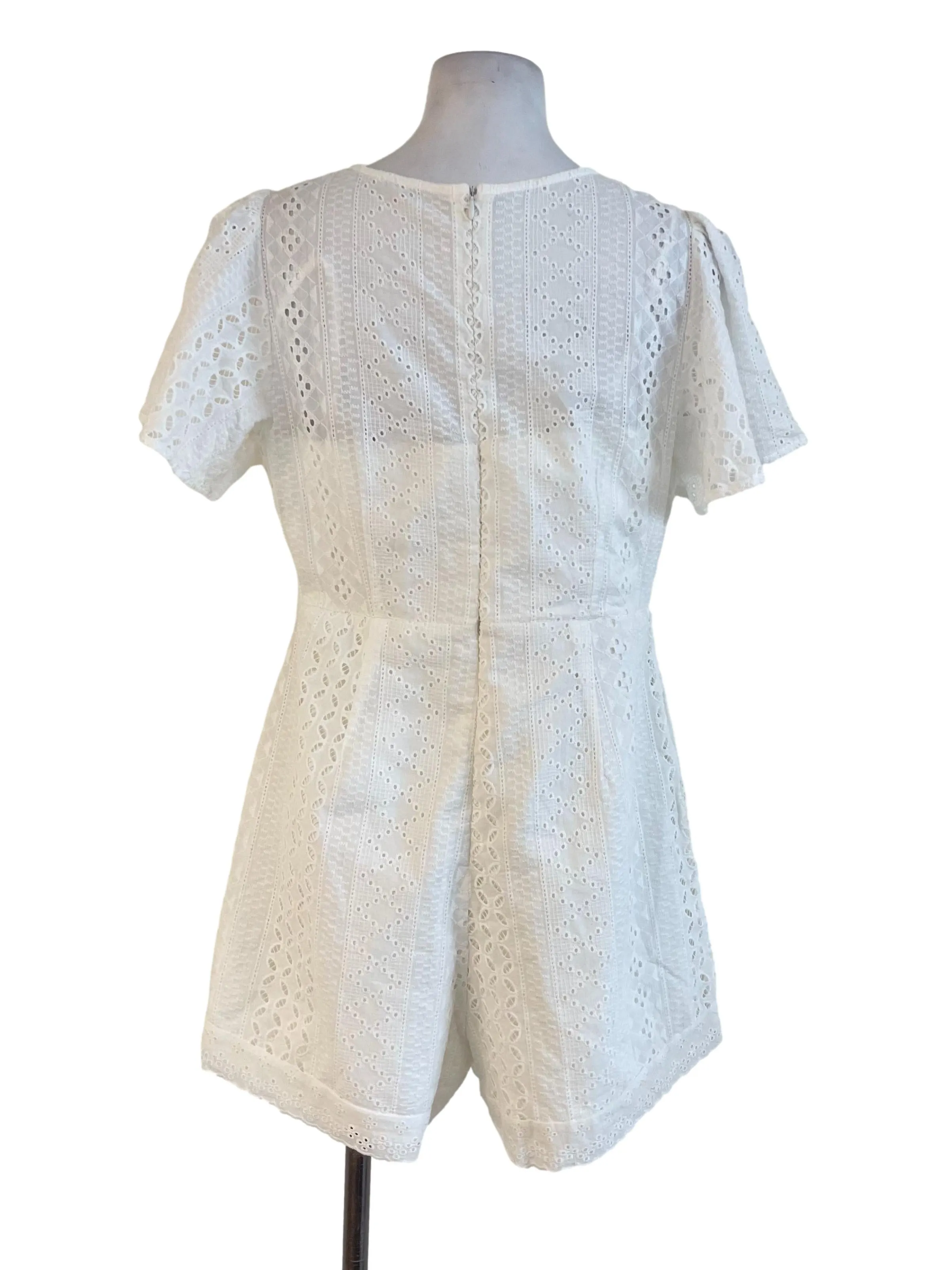 White Lace Romper