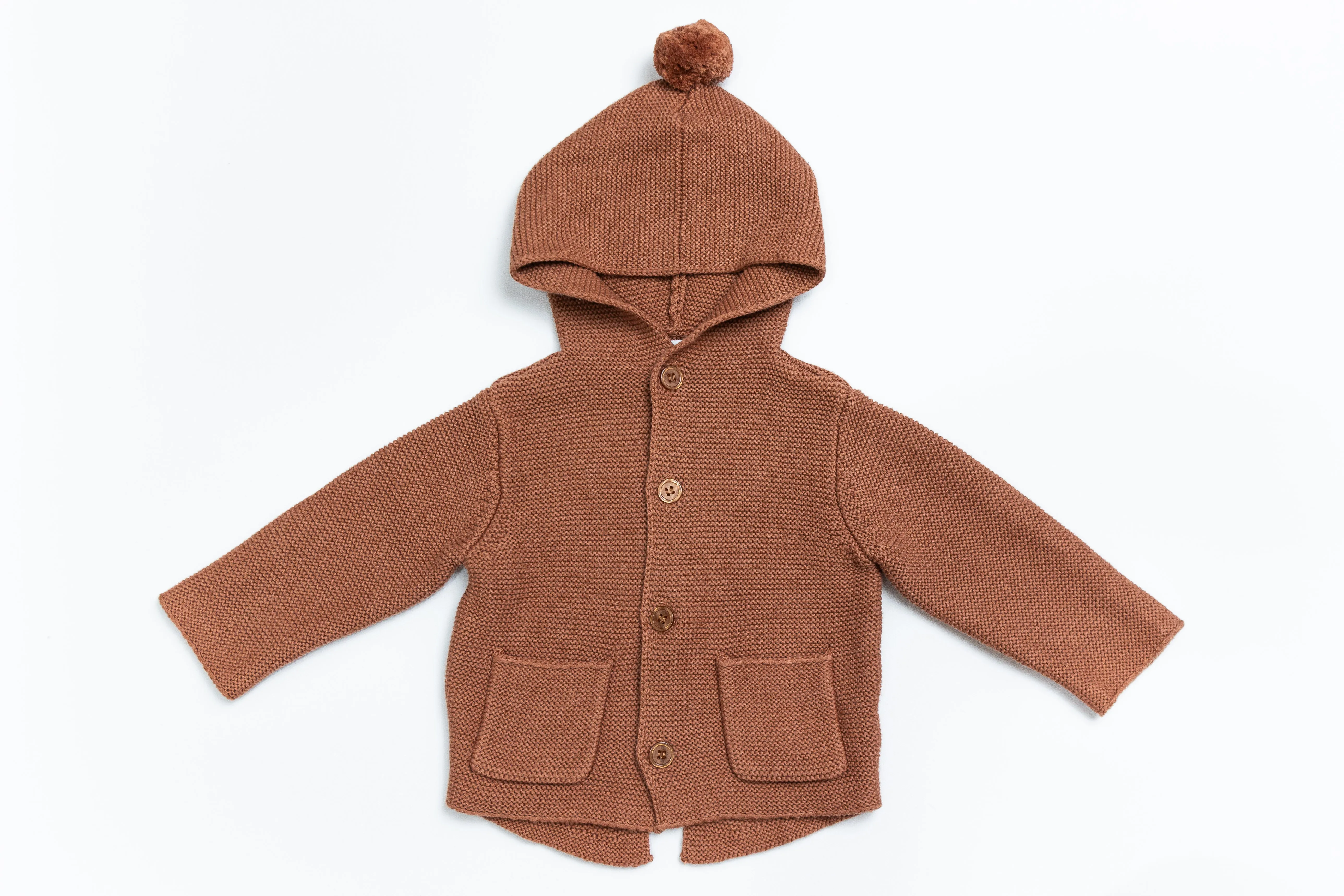 Winter mauve knit cardigan by Ra & Da