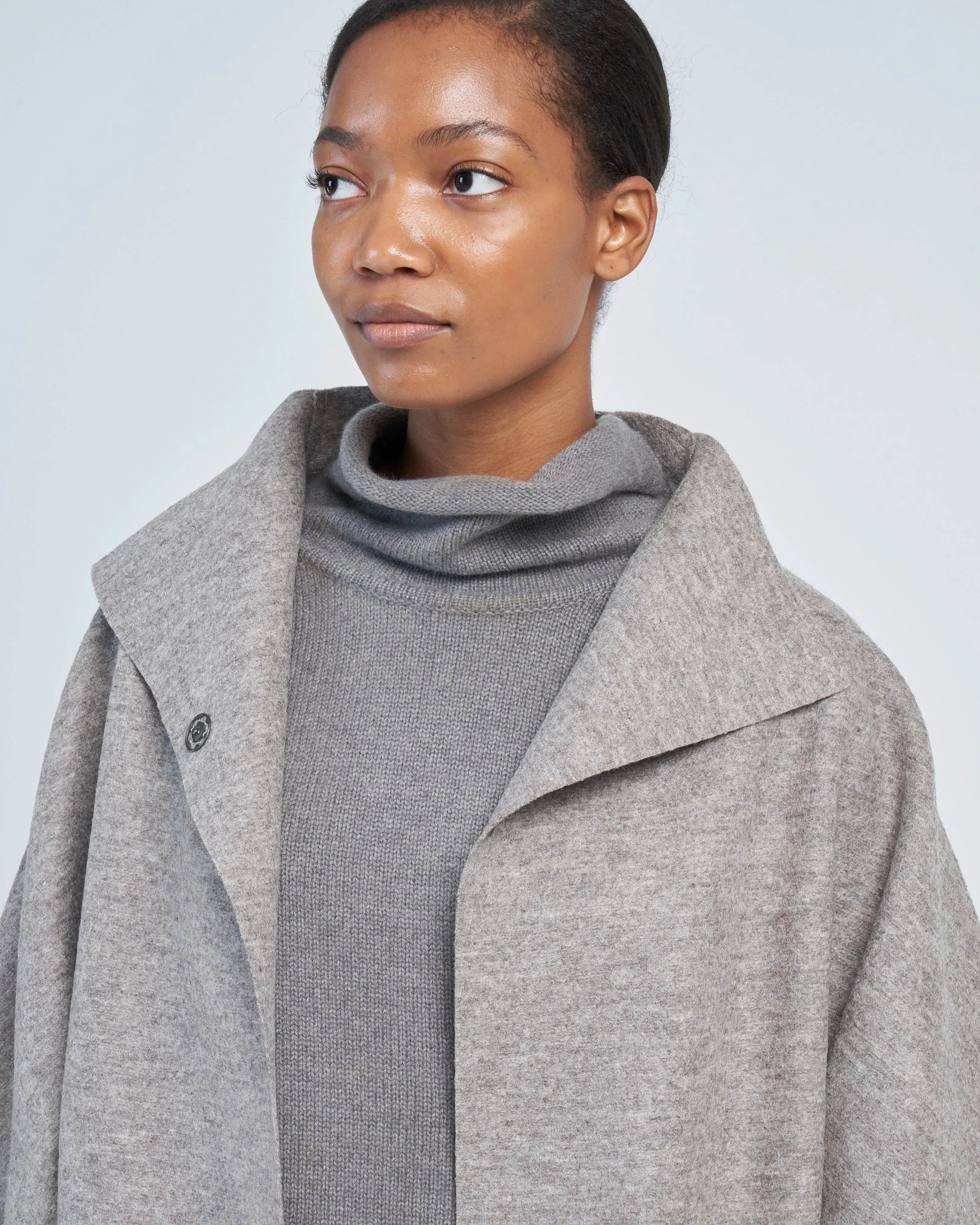 women kimono mantle pressed wool