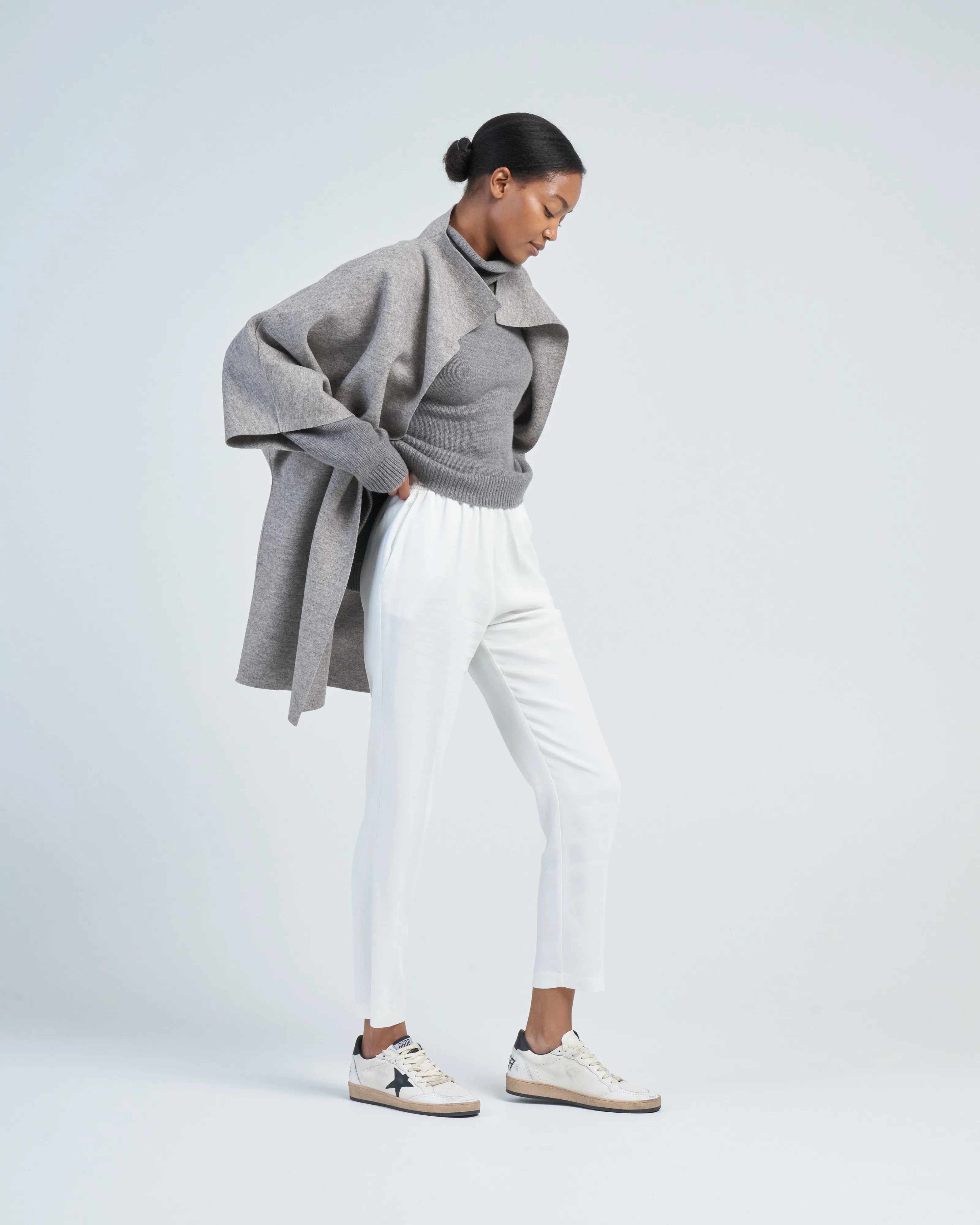 women kimono mantle pressed wool