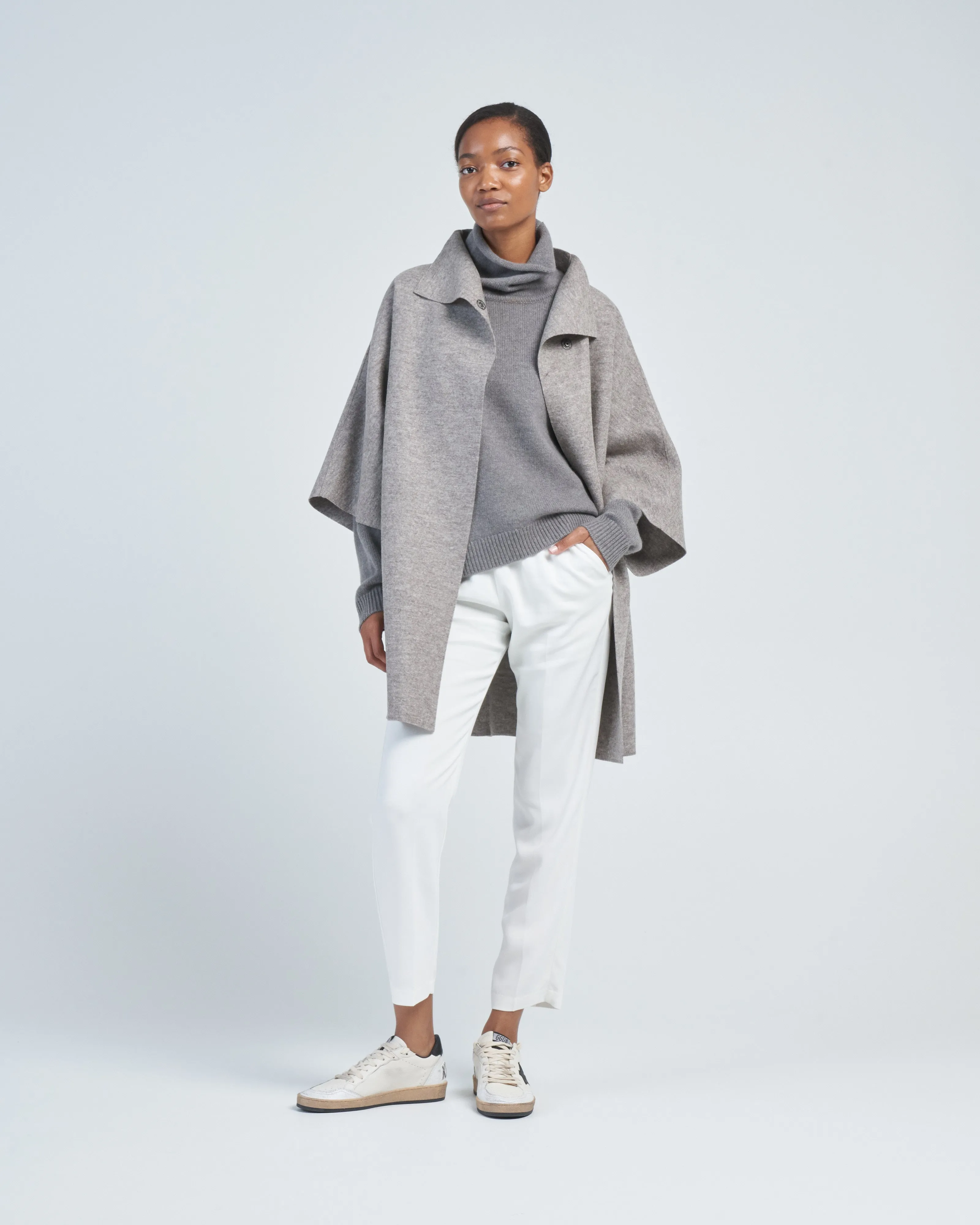 women kimono mantle pressed wool