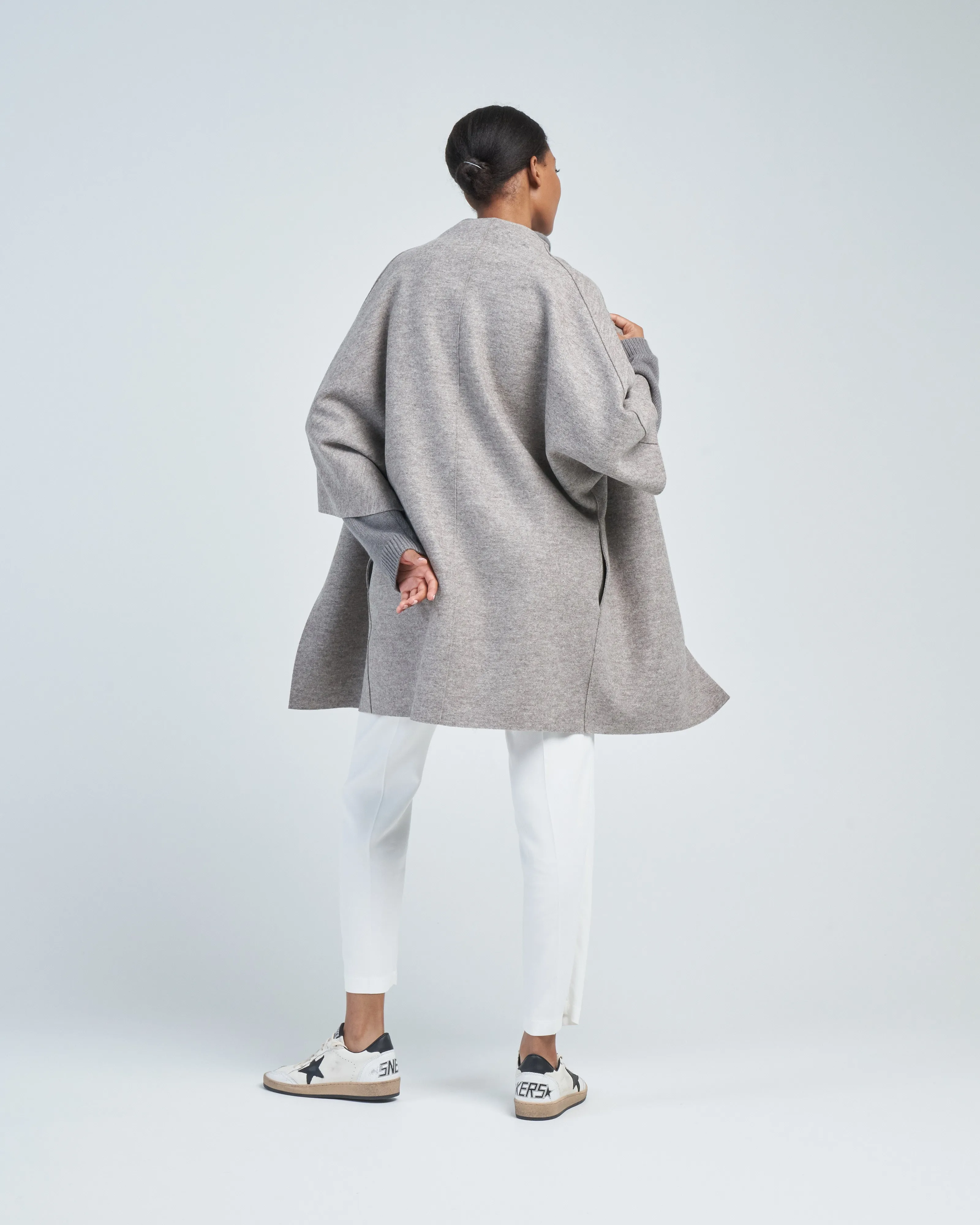 women kimono mantle pressed wool