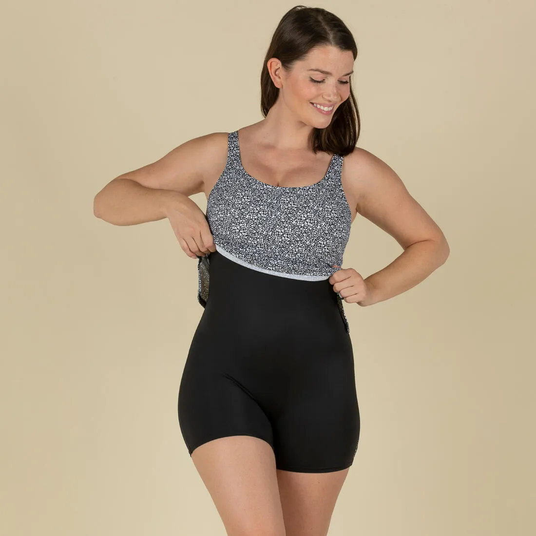 Women’s 1-piece Swimsuit Tankini Shorty HEVA Leo