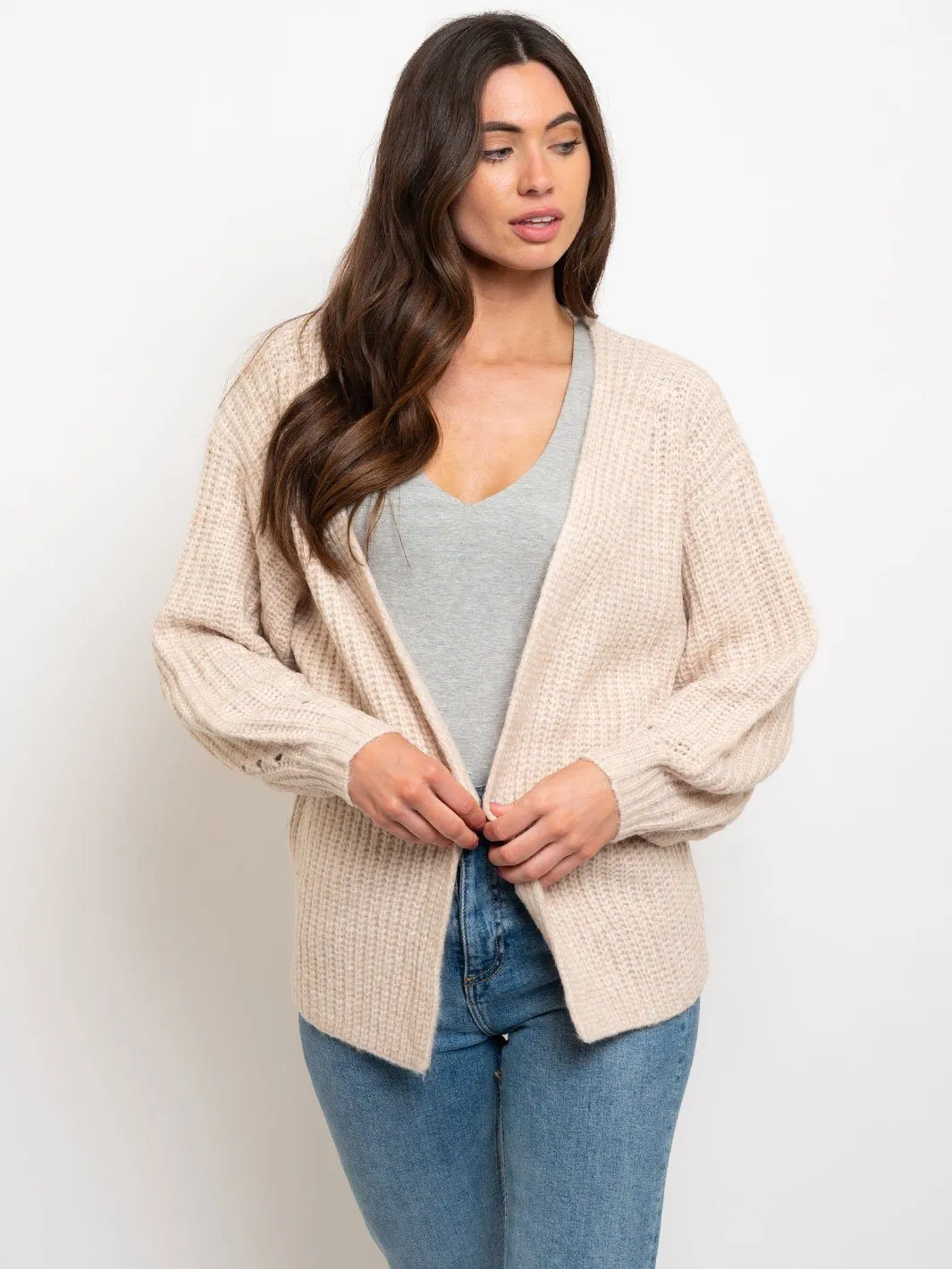 WOMEN'S OPEN CARDIGAN