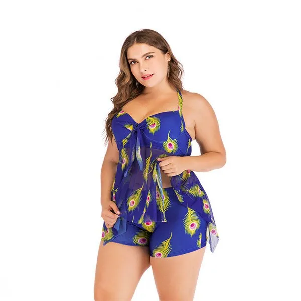 Women's Separate Tankini Set Plus Size 4xl Swimming Suit Swim Dress Swimsuit Bikini Push Up Padded Swimwear Bathing Suit