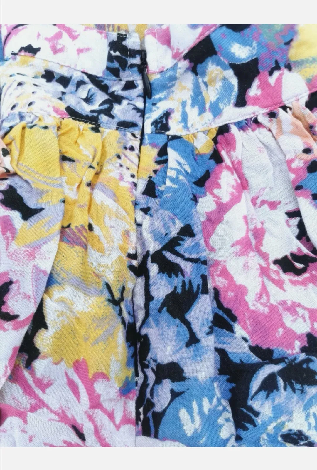WOMENS SIZE 2 or TEEN GIRL - KIMCHI BLUE, Floral Ruffle Skirt, Bohemian Style NWOT B33