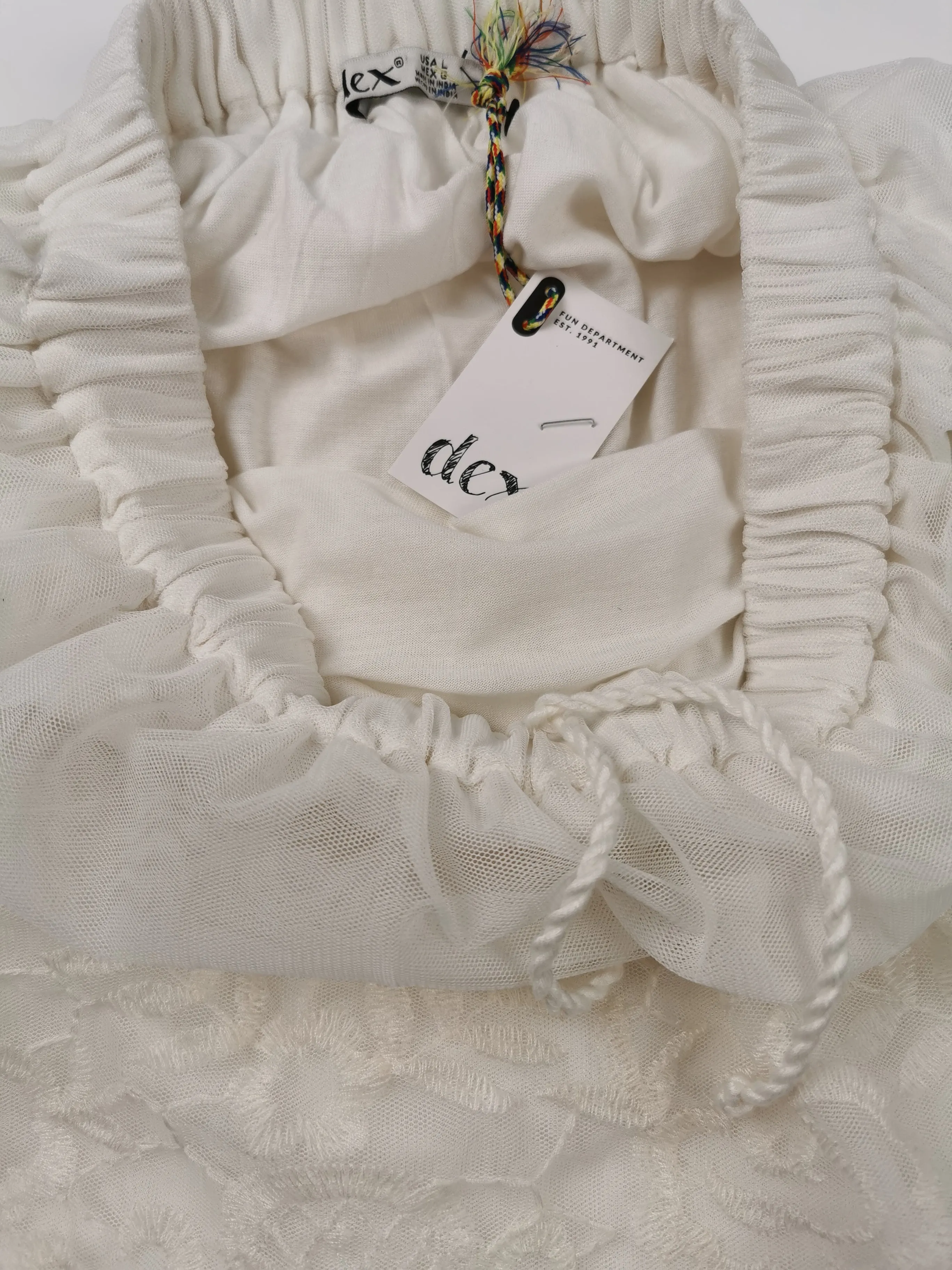 WOMENS SMALL/MEDIUM or GIRLS SIZE LARGE (12/14 YEARS) DEX, Beautiful Lace Boho Skirt NWT B51