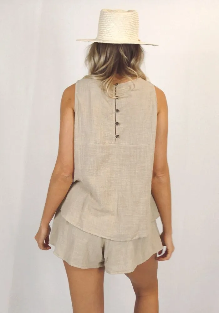 WS St Barts Tank - Almond