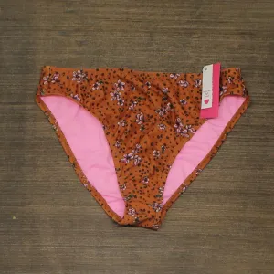 Xhilaration Juniors' High Leg Mid Waist Bikini Bottom AFU43B