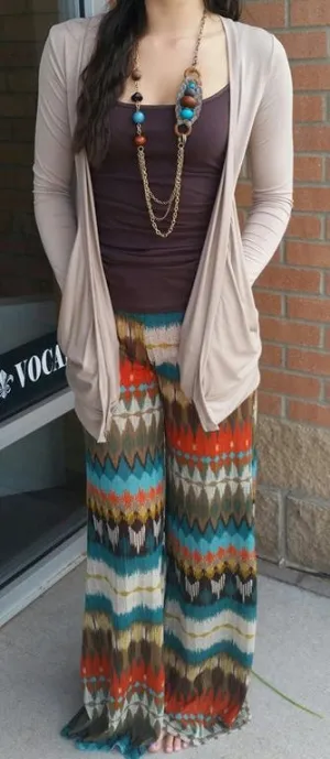 Yahada | Chevron Palazzo Pant