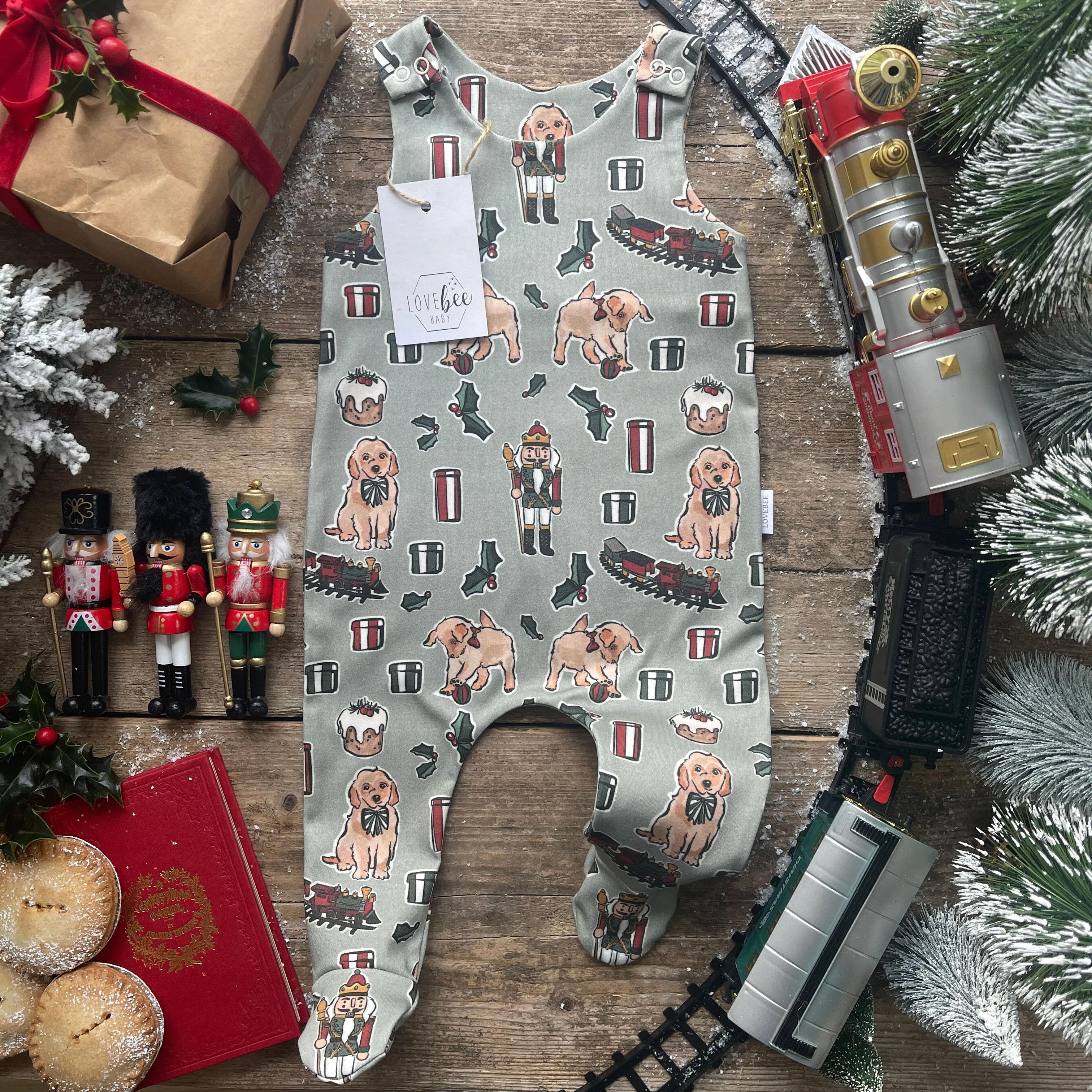 Yuletide Footed Romper | Ready To Post