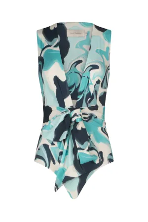Zaita One Piece | Turquoise Marble