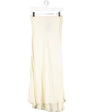 ZARA Cream Viscose Maxi Skirt UK S
