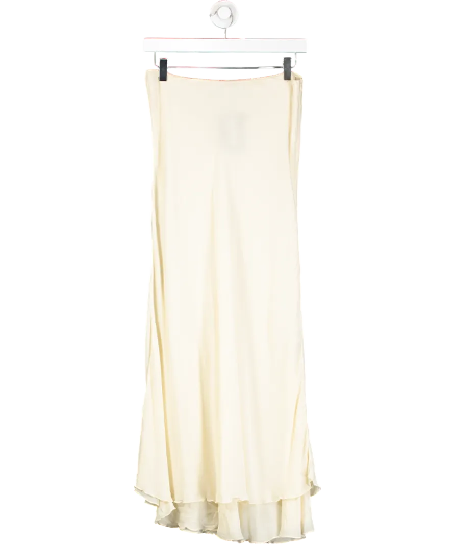ZARA Cream Viscose Maxi Skirt UK S