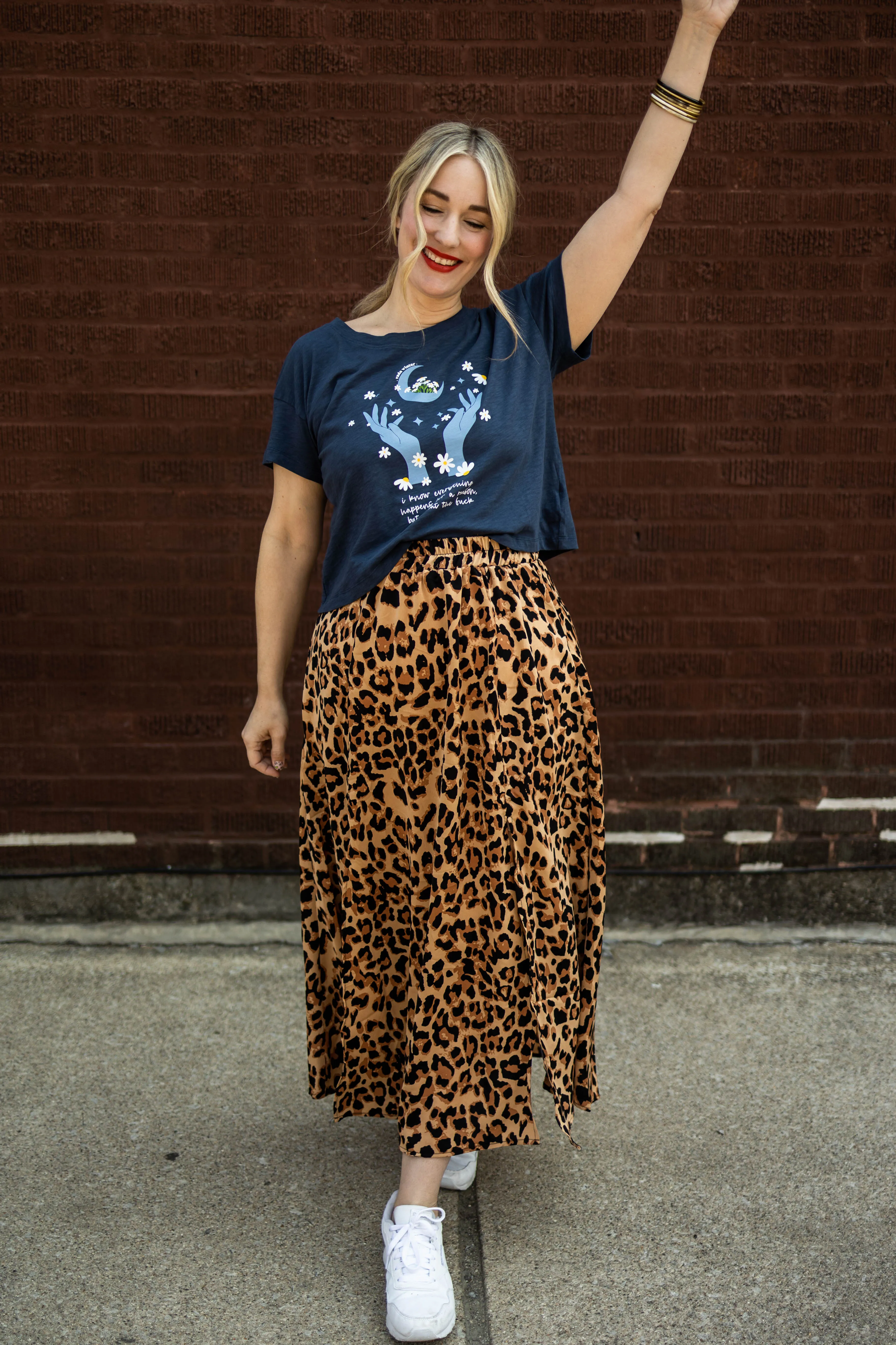 zendaya skirt in leopard