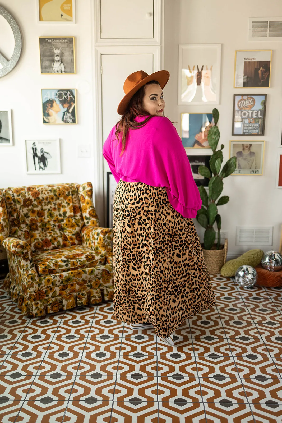 zendaya skirt in leopard