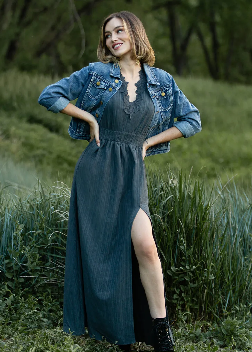 Zoie Dress in Slate